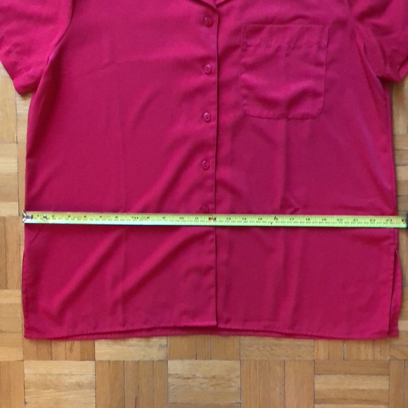 Vintage Red Short Sleeve Shirt - From the 90s - Picture 5 of 6